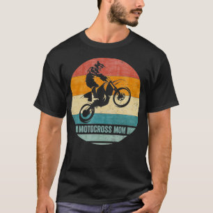 Vintage Retro Proud Motocross Dirt Bike Mum T-Shirt