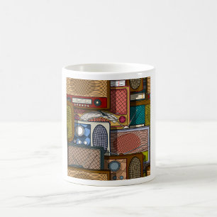 Vintage Retro Radio Mid-Century Antique Coffee Mug