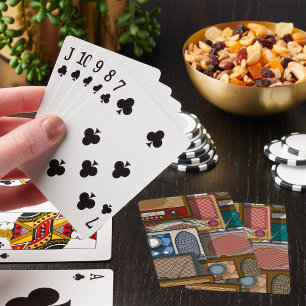 Vintage Retro Radio Mid-Century Antique Playing Cards