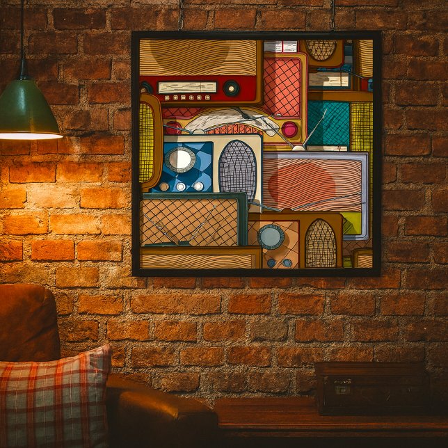 Vintage Retro Radio Mid-Century Antique Poster (Creator Uploaded)