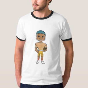 vintage retro rainbow football player ombre T-Shirt
