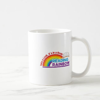 Vintage Retro Rainbow Take A Look Its In A Book Re Coffee Mug