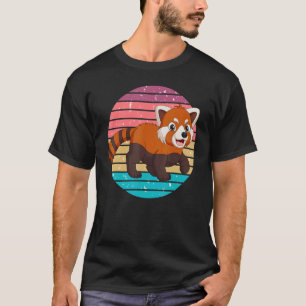Vintage Retro Red Panda Fun Red Pandas Animal Gr T-Shirt