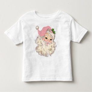 Vintage Retro Red Santa Unisex  Toddler T-Shirt