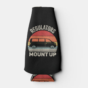 Vintage Retro Regulators Mount Up Funny Mum Bottle Cooler