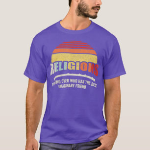 Vintage Retro Religions Sarcastic Def For Atheist T-Shirt