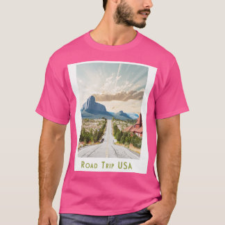 Vintage Retro Road Trip USA Nevada Poster T-Shirt