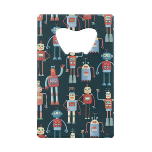 Vintage Retro Robot Pattern