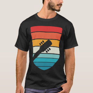 Vintage Retro Rock & Roll Music and Guitar T-Shirt