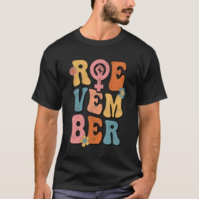 Vintage Retro Roevember November Feminist Women's  T-Shirt (Front)