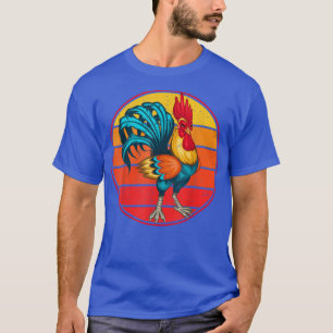 Vintage Retro Rooster Gift For Chicken Lovers Farm T-Shirt