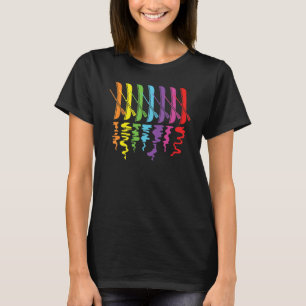 Vintage Retro Rowing Boat Vintage Colours T-Shirt