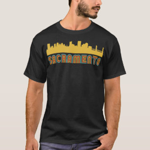 Vintage Retro Sacramento California Skyline  T-Shirt