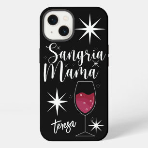 Vintage Retro Sangria Mama Custom iPhone 13 Case
