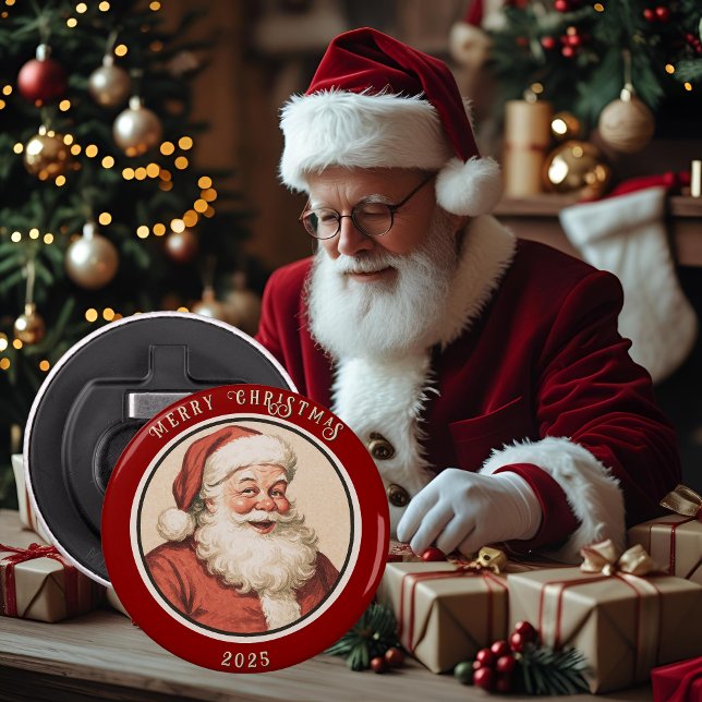 Vintage Retro Santa  Bottle Opener (Creator Uploaded)