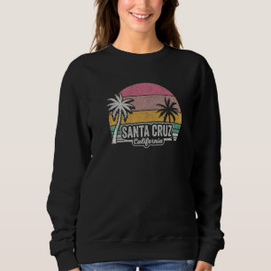 Vintage Retro Santa Cruz California Beach Sunset   Sweatshirt