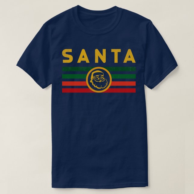 Vintage Retro Santa T-Shirt (Design Front)