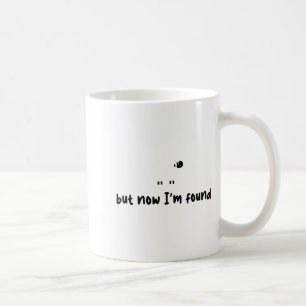 Vintage Retro Sheep But Now I'm Found Funny Saying Coffee Mug