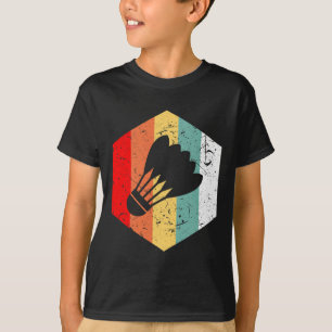 Vintage Retro Shuttle Funny Badminton Gift T-Shirt