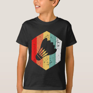 Vintage Retro Shuttle Funny Badminton Gift T-Shirt