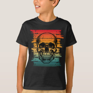 Vintage Retro Silhouette Skull T-Shirt