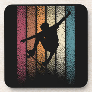 Vintage Retro Skateboarding Coaster