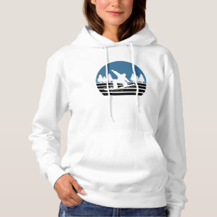 Vintage Retro Snowboarding Hoodie