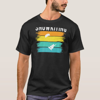 Vintage Retro Snowkiter Snow Kiting T-Shirt