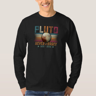 Vintage Retro Space Planet Science Never Forget Pl T-Shirt
