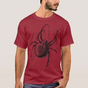 Vintage retro spider scientific illustration T-Shirt