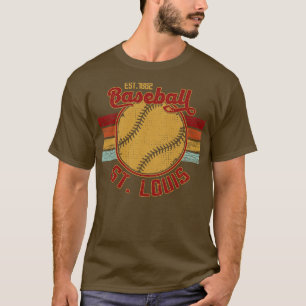 Vintage Retro St Louis Baseball Est 1882 Baseball T-Shirt