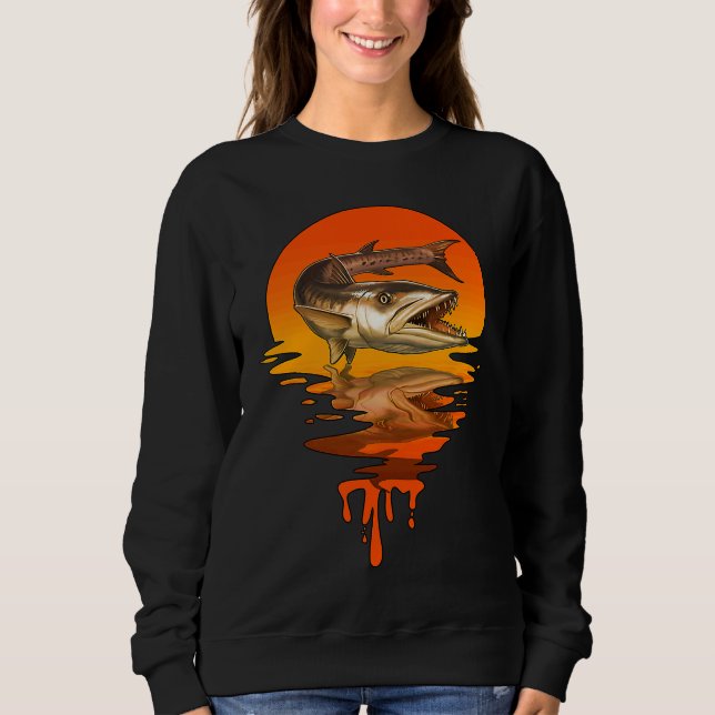 Vintage Retro Style Barracuda Sweatshirt (Front)