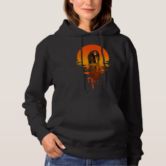 Vintage Retro Style Chimpanzee Hoodie
