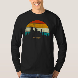 Vintage Retro Style Germany City skyline cityscape T-Shirt