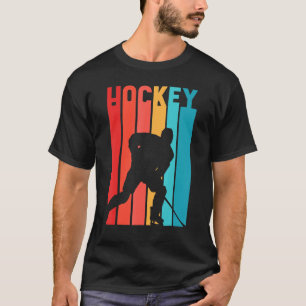 Vintage Retro Style Ice Hockey Player Coach Fans T-Shirt