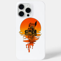 Vintage Retro Style Sprint Car Racing