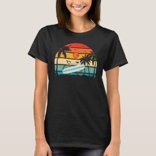 Vintage Retro Style Summer Bicycle beach Lets go s T-Shirt