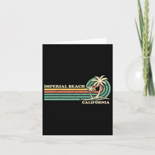 Vintage Retro Summer Vacation California Imperial  Card