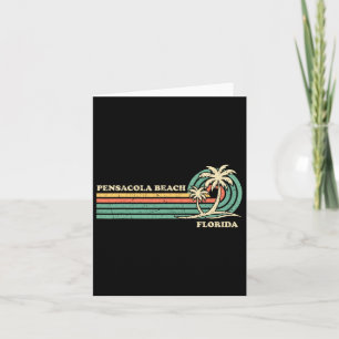 Vintage Retro Summer Vacation Florida Pensacola Be Card