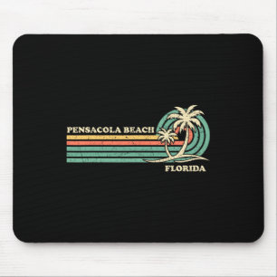 Vintage Retro Summer Vacation Florida Pensacola Be Mouse Pad