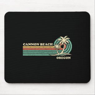 Vintage Retro Summer Vacation Oregon Cannon Beach Mouse Pad