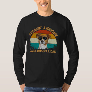 Vintage Retro Sunglass Dog Freaking JackRussell Te T-Shirt