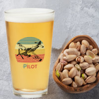 Vintage Retro Sunset, Aeroplane Pilot,Cool Aviatio