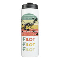 Vintage Retro Sunset, Aeroplane Pilot,Cool Aviatio