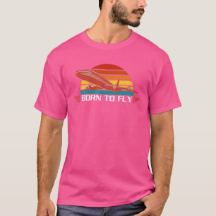 Vintage Retro Sunset Aircraft Aviation T-Shirt