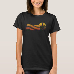 Vintage Retro Sunset Chess Player Pieces T-Shirt