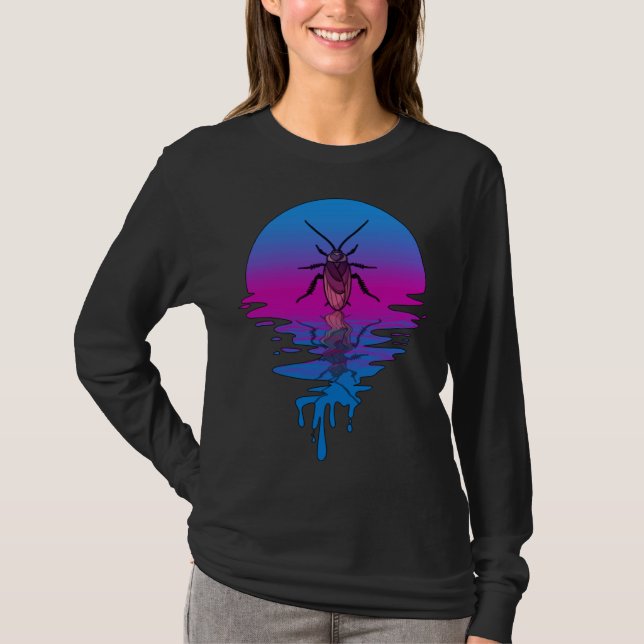 Vintage Retro Sunset Cockroach T-Shirt (Front)