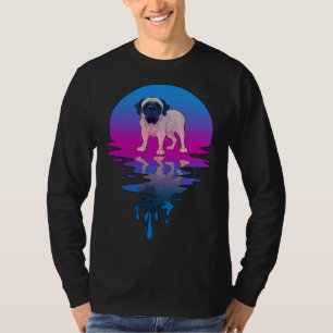 Vintage Retro Sunset English Mastiff T-Shirt
