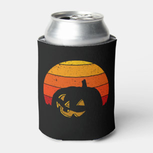 Vintage Retro Sunset Halloween Pumpkin I Can Cooler