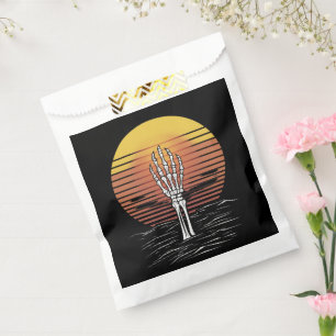 Vintage Retro Sunset Halloween Zombie Hand Scary  Favour Bags
